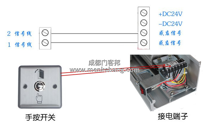 感應門手動開關接線圖 感應門手動開關接線圖