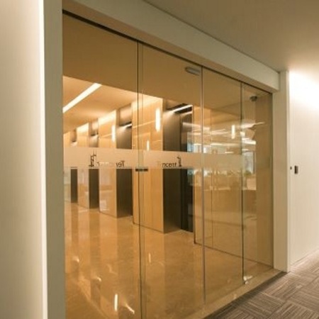 無框玻璃自動感應(yīng)門工程